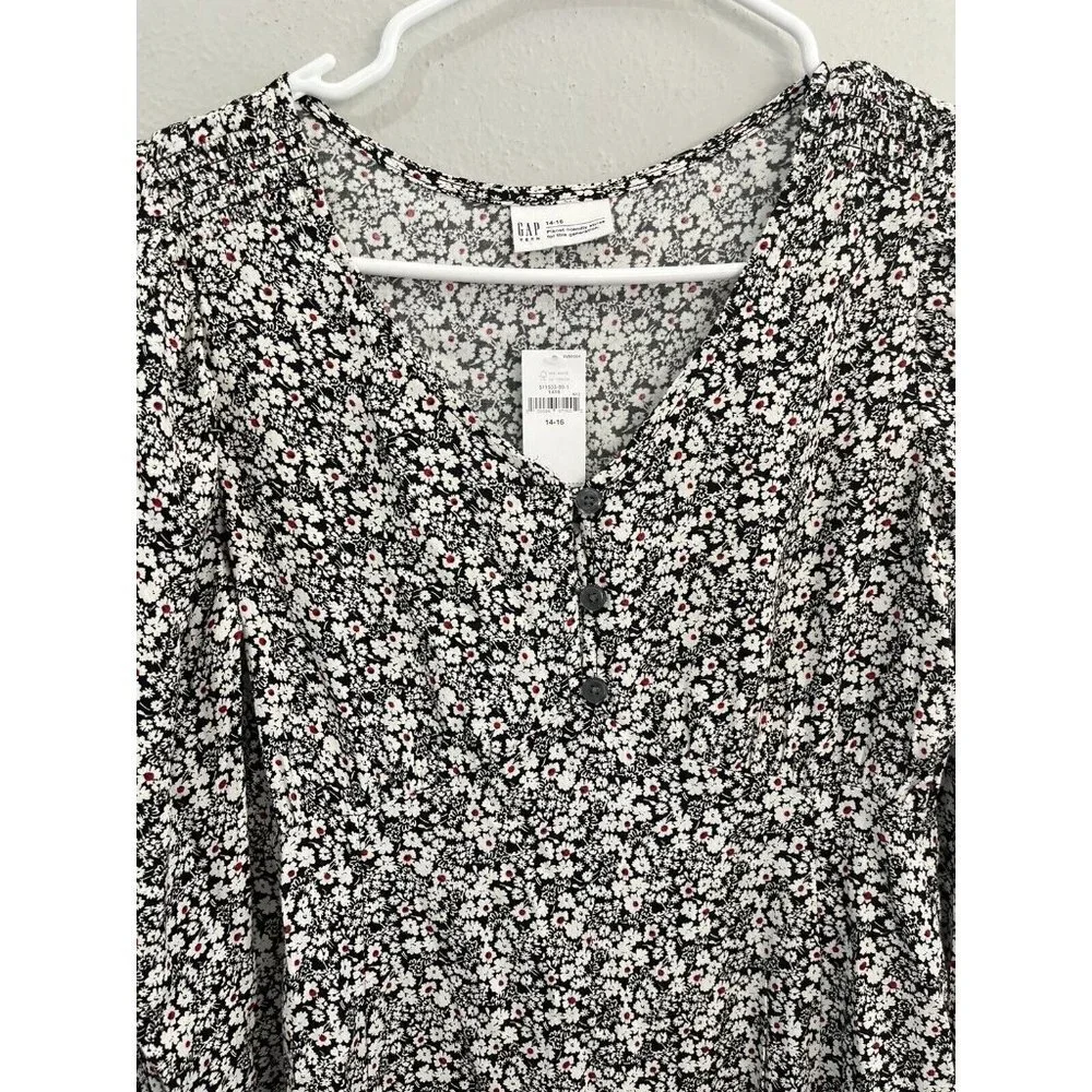Gap Teen Lenzing Ecovero Floral Dress Size 14/16